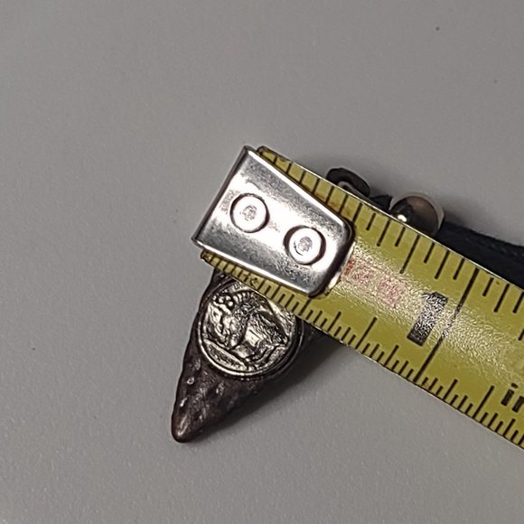 Mini Buffalo Nickle Faux Metal Arrowhead Rope Necklace - Picture 10 of 13